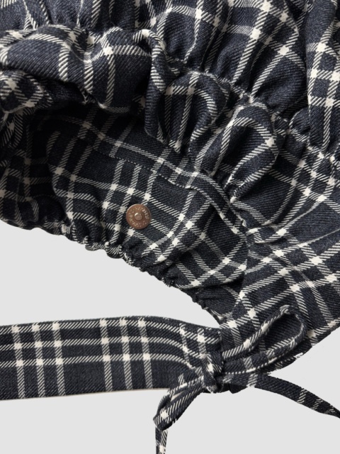 KIOTO DARK GREY CHECKERED