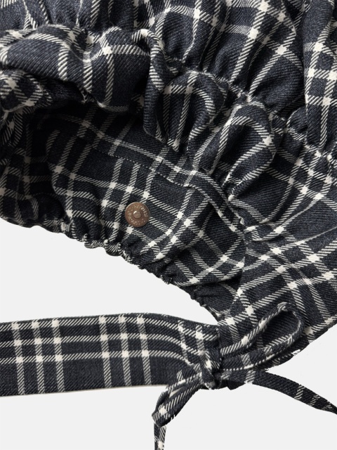 KIOTO DARK GREY CHECKERED