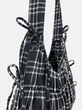 KIOTO DARK GREY CHECKERED