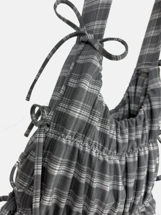 KIOTO MEDIUM GREY CHECKERED